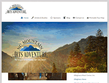 Tablet Screenshot of ncmountainartsadventure.com